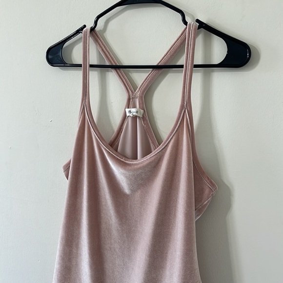 Madewell Velvet Racerback Bodysuit Size Large - Picture 6 of 13